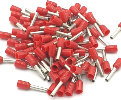 Produktbild von 100 Stück 1mm² isolierte rote Einzelkabelschuhe