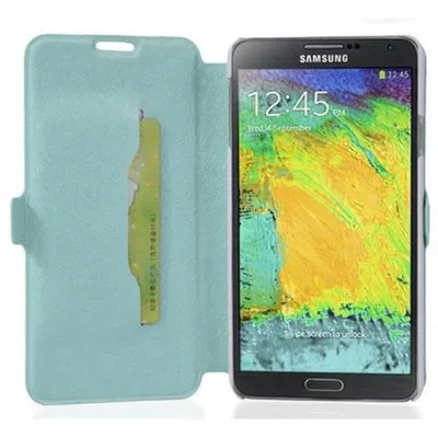 Zdjęcie produktu dla Etui ochronne Cadorabo do Samsung Galaxy NOTE 3 w kolorze niebieskim Etui na telefon komórkowy Etui na kartę Etui Etui