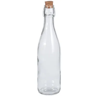 Produktbild von Hervorragende Haushaltsglasflasche mit Korken, 500 ml, transparent