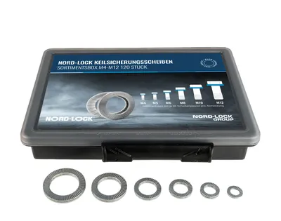 Produktbild von Nord-Lock 120 Paar Keilsicherungsscheiben Stahl M4-M12 3641