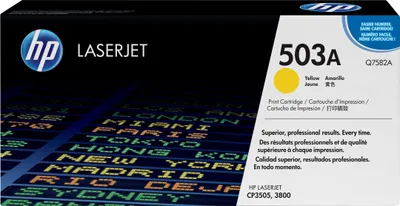 Produktbild von HP 503A Gelb Original LaserJet Tonerkartusche, 6000 Seiten, Gelb, 1 Stück(e)