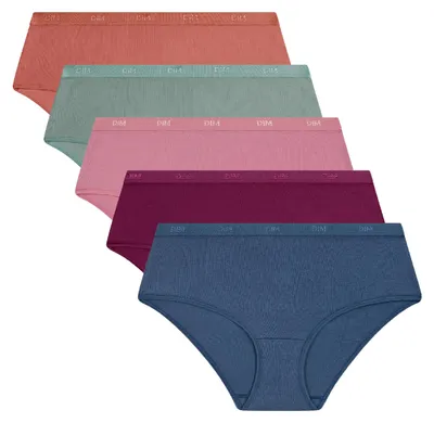 Productafbeelding van DIM Boxer voor dames, set van 5 | Ecodim zakken, zachte touch | Stretchkatoen | Uitlopend model