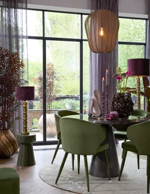 Productafbeelding van Groene hanglamp Plumeria Ø 50cm