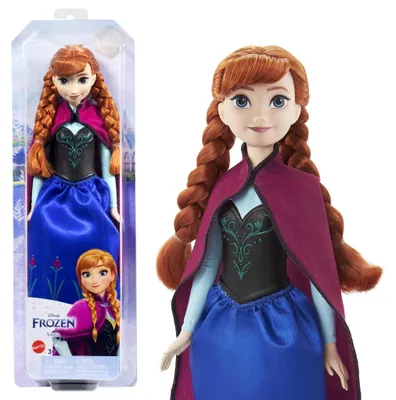 Image de Anna de La Reine des neiges en robe bleu-noir HLW49