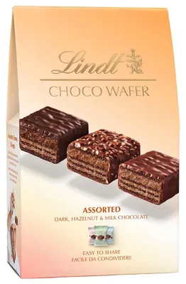 Zdjęcie produktu dla Lindt Choco Wafer, mieszanka różnych smaków, 138g