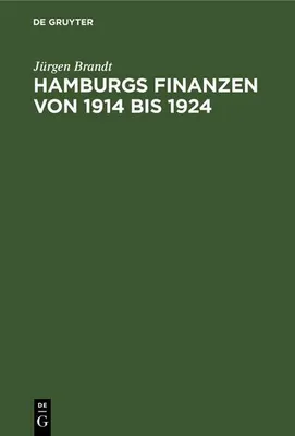 Produktbild von Hamburgs Finanzen von 1914 bis 1924