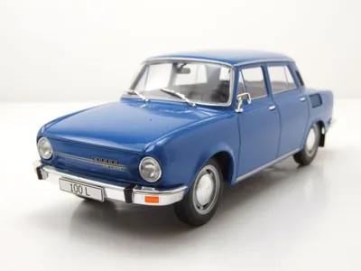 Produktbild von Whitebox 124107 Skoda 100 L 1974 blau 1:24