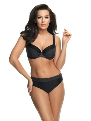 Zdjęcie produktu dla Bikini damski Selente My Secret, model 1875, rozmiar 95D, kolor czarno-biały