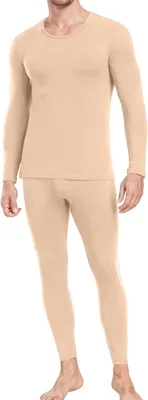 Productafbeelding van Heren thermo-ondergoedset van katoen met lange mouwen en lange broek, maat M
