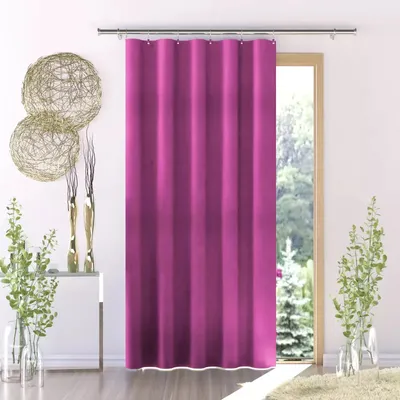 Zasłona gotowa uszyta na taśmie Zala 150x250cm fuksja 150 x 250 [cm]