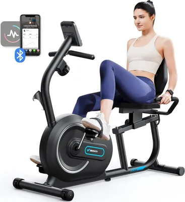 Productafbeelding van Ligergometer - Hometrainer - Ergometer - Fiets - Zitfiets - 8 Verstelbare Weerstandsniveaus