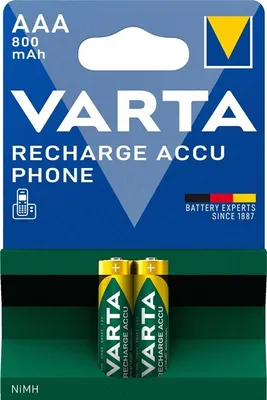 Obrázok produktu pre Varta, Nabíjateľný Akumulátor AAA 800mAh, 2 ks