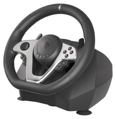 Produktbild von GENESIS Seaborg 400, Lenkrad + Pedale, Nintendo Switch, PC, PlayStation 4, Playstation 3, Xbox 360, Xbox One, Xbox One S, Xbox One X, D-Pad, 900°, Kabelgebunden, USB