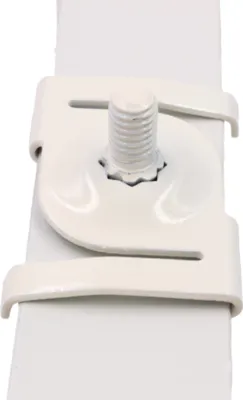 Produktbild von Deckenclip M5 für Odenwald - Rasterdecken | mit Gewindebolzen M5 x 10 mm | weiss