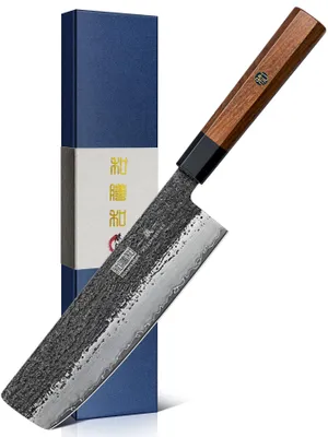 Produktbild von HOSHANHO 18cm Nakiri Messer, Japanisches Fleischhackmesser und Küchenmesser