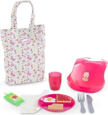 Image de Coffret Repas Poupon COROLLE, 11 Accessoires, Pour Poupon 36 et 42 cm, Dès 2 Ans