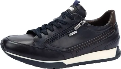 Zdjęcie produktu dla Pikolinos męskie sznurowane buty skórzane sneaker zip Cambil M5N-6237, rozmiar:41 EU, kolor:Niebieski
