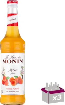 Image de Lot de 3 Sirop Monin - Abricot - 70cL