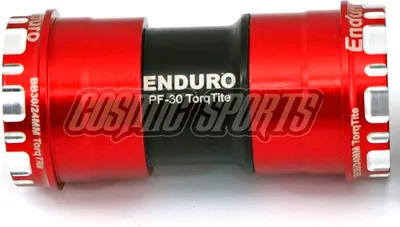 Zdjęcie produktu dla Enduro Łożyska skośne ze stali nierdzewnej TorqTite Innenlager, PF30, 24 mm, czerwone (BKS-0110)