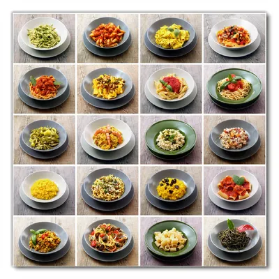 Produktbild von Wallario selbstklebende Möbelfolie/ Tischdecke für Innen und Außen, Größe: 80 x 80 cm - Italienische Pasta