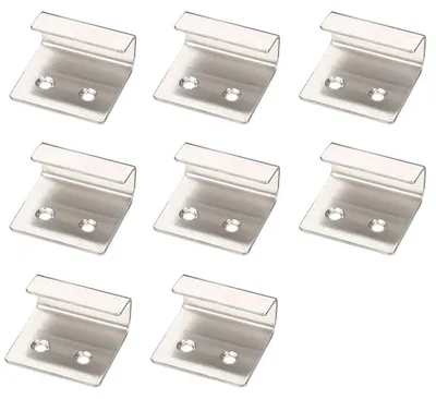 Produktbild von Fliesenhaken, 8 Stück, 10 mm Edelstahl, Halterung für Keramikfliesen, Wandhalterung, Wandhaken, Bilderhaken (silber)