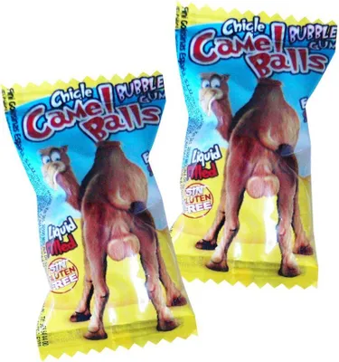 Produktbild von Fini Bubble Gum Camel Balls 200 stk. im Displaykarton