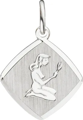 Produktbild von Anhänger Sternzeichen Jungfrau 925 Sterling Silber matt Sternzeichenanhänger