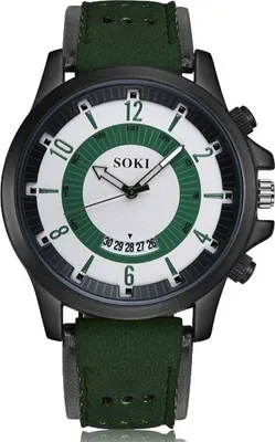 Produktbild von Elegante Pascal Uhr für Herren in Dunkelgrün – Stilvoll und Alltagstauglich KP22623
