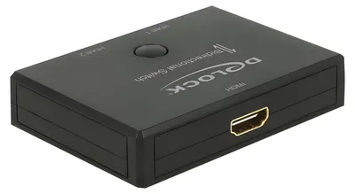 Produktbild von DeLOCK 18749, HDMI, Kunststoff, Schwarz, 3840 x 2160 Pixel, 62 mm, 82 mm