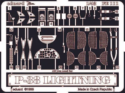 Produktbild von Eduard Accessories P-38 Lightning  7242111