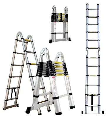 Produktbild von Mehrzweckleiter 3.8M Teleskopleiter mit Stabilisator