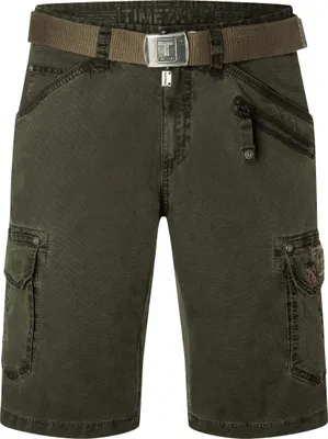 Produktbild von Timezone Cargo Jeans Shorts mit Gürtel und Festem Stoff  Größe: 38W