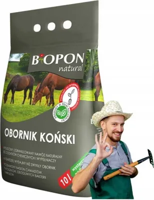 Obrázok produktu pre Konský hnoj granulovaný 10L Ideálne hnojivo pre ťažké a vlhké pôdy