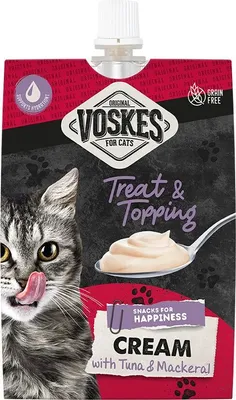 Produktbild von Voskes Cream With Tuna & Beef - kremowa przekąska dla kota tuńczyk z wołowiną 90g