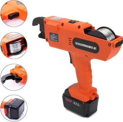 Image de Rebar Machine d'attache pour animaux Outils d'attache électriques tenus à la main 30-60mm Plage d'attache