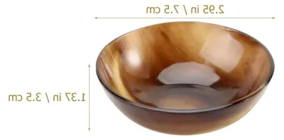 Produktbild von Natürliche Schale aus Ochsenhorn für Saucen und Dips