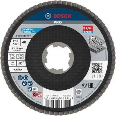 Productafbeelding van PRO X571 schijf voor haakschuurmachine, X-Lock, 115 mm, K40