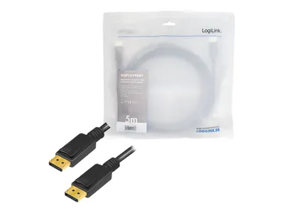 Image de LOGILINK LogiLink CV0139 Câble DisplayPort 5 m Noir