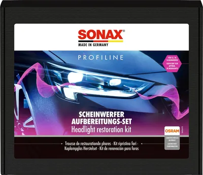 Produktbild von SONAX Aufbereitungs-Set Scheinwerfer 04056410 Schachtel 0,888kg