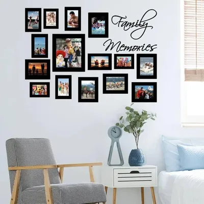 Set aus dekorativen Fotorahmen – Decords Wandtattoo, Produktansicht 1