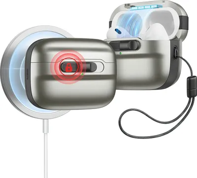 Obrázok produktu pre ESR Pulse Magnetic HaloLock puzdro pre Apple AirPods Pro 1 / 2 – titánové