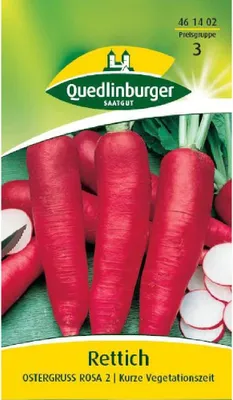 Produktbild von Quedlinburger Saatgut - Rettich Ostergruß rosa 2 - Samen - 461402