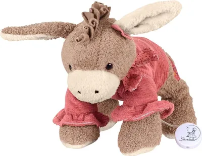 Musikdose Emmily mit Esel, Melodie 'You Are My Sunshine', 17 cm