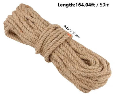 Obrázek produktu pro Jutová provázka, 10 mm x 50 m, pro zahradní a kreativní projekty