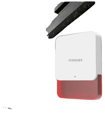 Productafbeelding van Stroboscoopflitser, 115 dB alarm, bereik van 500 meter, rood