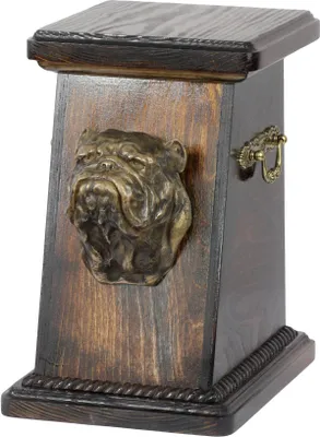 Image de Buldog anglais - Urne funéraire pour chien, urne élégante avec statuette, urne commémorative avec buste de chien de la marque Art-Dog.