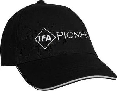 Produktbild von Baseballcap mit Einstickung IFA Pionier 67021 versch. Farben Color - schwarz