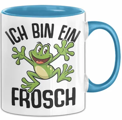Produktbild von Frosch-Liebhaber Tasse Geschenk Ich Bin Ein Frosch Jungs (Blau)