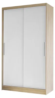 Produktbild von MIRJAN24 Schiebetürenschrank Costa I, Kleiderschrank, Stilvoll Schlafzimmer Garderobenschrank (Farbe: Sonoma Eiche / Weiß)