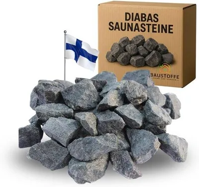 Produktbild von Saunasteine Diabas 50-80 mm - 20 kg